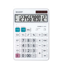 Sharp - Calcolatrice da tavolo - Bianca - EL 340W - 12 cifre Sharp - Calcolatrice da tavolo - Bianca - EL 340W - 12 cifre