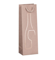 Shopper portabottiglie - con manici in corda - 12 x 37 x 9 cm - avorio - Rex Sadoch Shopper portabottiglie - con manici in corda - 12 x 37 x 9 cm - avorio - Rex Sadoch