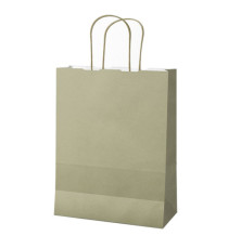 Shopper Twisted - maniglie cordino - 45 x 15 x 50 cm - carta kraft - salvia - Mainetti Bags - conf. 25 pezzi Shopper Twisted - maniglie cordino - 45 x 15 x 50 cm - carta kraft - salvia - Mainetti Bags - conf. 25 pezzi