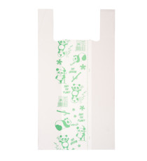 Shoppers Maxi - 30 x 60 cm - mater-bi - bianco - scatola 500 pezzi Shoppers Maxi - 30 x 60 cm - mater-bi - bianco - scatola 500 pezzi