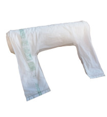 Shoppers Maxi - 30x60 cm - mater-bi - bianco - rotolo 100 pezzi