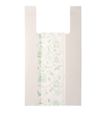 Shoppers Midi - 28 x 50 cm - mater-bi - bianco - scatola 500 pezzi Shoppers Midi - 28 x 50 cm - mater-bi - bianco - scatola 500 pezzi