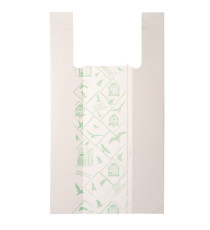 Shoppers Midi - 28 x 50 cm - mater-bi - bianco - scatola 500 pezzi Shoppers Midi - 28 x 50 cm - mater-bi - bianco - scatola 500 pezzi