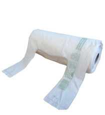 Shoppers Mini - 22x50 cm - mater-bi - bianco - rotolo 200 pezzi Shoppers Mini - 22x50 cm - mater-bi - bianco - rotolo 200 pezzi
