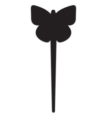 Silhouette Tags - forma farfalla - nero - Securit - set 5 pezzi Silhouette Tags - forma farfalla - nero - Securit - set 5 pezzi