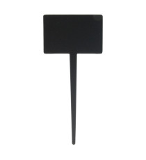 Silhouette Tags - forma rettangolo - 8 x18 cm - nero - Securit - set 5 pezzi