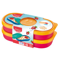 Snack box Picnik Concept - rosa corallo - Maped - set 2 pezzi