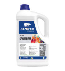 Solvente pulitore Graffiti RM - per graffitti, inchiostri e vernici - 5 L - Sanitec Solvente pulitore Graffiti RM - per graffitti, inchiostri e vernici - 5 L - Sanitec