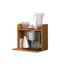 Sopralzo angolo Ristoro - punto caffè - 59,8 x 24 x 50 cm - bianco/noce chiaro