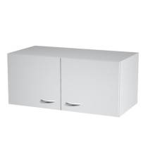 Sopralzo per armadi modulari - a 2 ante - 90 x  45,8 x 40 cm - grigio