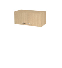 Sopralzo per armadi modulari - a 2 ante - 90 x 45,8 x 40 cm - rovere