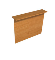 Sopralzo reception per scrivanie Easy - 140 x 30 x 115 cm - noce chiaro