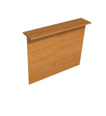 Sopralzo reception per scrivanie Easy - 140 x 30 x 115 cm - noce chiaro