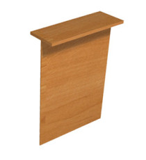 Sopralzo reception per scrivanie Easy - 80 x 30 x 115 cm - noce chiaro