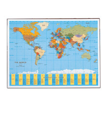 Sottomano Geographic Planisfero Läufer - 40 x 53 cm - Lebez Sottomano Geographic Planisfero Läufer - 40 x 53 cm - Lebez
