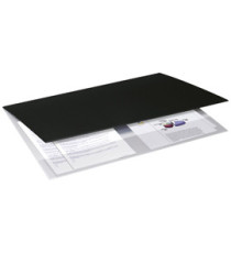 Sottomano Soft - doppio con tasca interna trasparente - 49 x 34,5 cm - plastica - nero - Arda Sottomano Soft - doppio con tasca interna trasparente - 49 x 34,5 cm - plastica - nero - Arda
