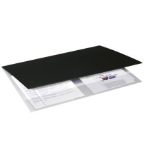 Sottomano Soft - doppio con tasca interna trasparente - 49 x 34,5 cm - plastica - nero - Arda Sottomano Soft - doppio con tasca interna trasparente - 49 x 34,5 cm - plastica - nero - Arda