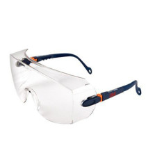 Sovraocchiali di protezione serie 2800 - policarbonato - montatura blu scuro - lenti trasparente - 3M Sovraocchiali di protezione serie 2800 - policarbonato - montatura blu scuro - lenti trasparente - 3M