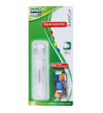 Sparamolle SuperClip - 25 mollette incluse - misure assortite - colori assortiti - Lebez Sparamolle SuperClip - 25 mollette incluse - misure assortite - colori assortiti - Lebez
