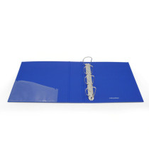 Raccoglitore personalizzabile KingShow - 4 anelli a D 50 mm - dorso 6 cm - 22x30 cm - blu - Starline