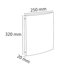 Raccoglitore personalizzabile Kreacover - PP - 4 anelli tondi 15 mm - dorso 2 cm - A4 maxi - trasparente - Exacompta Raccoglitore personalizzabile Kreacover - PP - 4 anelli tondi 15 mm - dorso 2 cm - A4 maxi - trasparente - Exacompta
