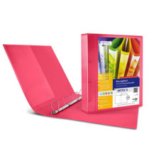 Raccoglitore personalizzabile Myto TI - 4 anelli a D 17 mm - dorso 2,5 cm - 22x30 cm - rosso - Sei Rota