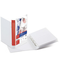 Raccoglitore personalizzabile Stelvio TI - 4 anelli a D 25 mm -  dorso 4 cm - 30x42 cm (libro) - bianco - Sei Rota