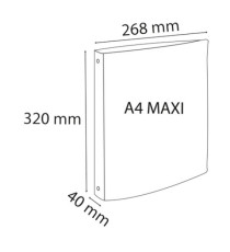 Raccoglitore rigato Crystal Colours - PPL - 4 anelli tondi 30 mm - dorso 4 cm - 22 x 30 cm - colori assortiti - Exacompt Raccoglitore rigato Crystal Colours - PPL - 4 anelli tondi 30 mm - dorso 4 cm - 22 x 30 cm - colori assortiti - Exacompt