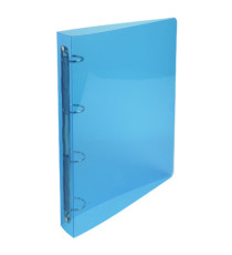 Raccoglitore rigato Crystal Colours - PPL - 4 anelli tondi 30 mm - dorso 4 cm - 22 x 30 cm - colori assortiti - Exacompt Raccoglitore rigato Crystal Colours - PPL - 4 anelli tondi 30 mm - dorso 4 cm - 22 x 30 cm - colori assortiti - Exacompt