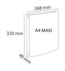 Raccoglitore rigato Crystal Colours - PPL - 4 anelli tondi 30 mm - dorso 4 cm - 22 x 30 cm - colori assortiti - Exacompt Raccoglitore rigato Crystal Colours - PPL - 4 anelli tondi 30 mm - dorso 4 cm - 22 x 30 cm - colori assortiti - Exacompt