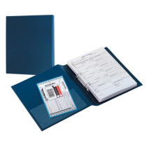 Raccoglitore Sanremo 2000 - 2 anelli a D 40 mm - dorso 5,5 cm - 22 x 30 cm - blu - Sei Rota