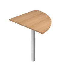 Raccordo angolare 90° per scrivanie Easy - 80 x 80 cm - faggio/grigio alluminio Raccordo angolare 90° per scrivanie Easy - 80 x 80 cm - faggio/grigio alluminio