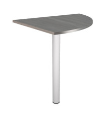 Raccordo angolare 90° per scrivanie Easy - 80 x 80 cm - frassino toscano/grigio alluminio Raccordo angolare 90° per scrivanie Easy - 80 x 80 cm - frassino toscano/grigio alluminio