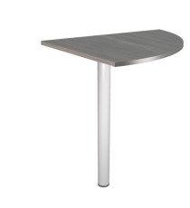 Raccordo angolare 90° per scrivanie Easy - 80 x 80 cm - frassino toscano/grigio alluminio Raccordo angolare 90° per scrivanie Easy - 80 x 80 cm - frassino toscano/grigio alluminio