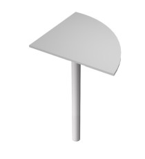 Raccordo angolare 90° per scrivanie Easy - 80 x 80 cm - grigio/grigio alluminio Raccordo angolare 90° per scrivanie Easy - 80 x 80 cm - grigio/grigio alluminio
