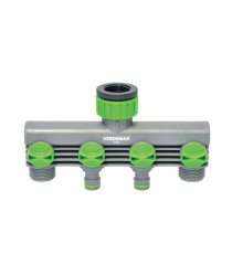 Raccordo rubinetto - 4 uscite - Verdemax
