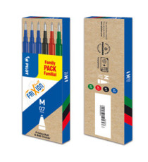 Refill a sfera Frixionball - punta 0,7mm - 3 blu, 1 nero, 1 rosso, 1 verde  - Pilot - conf. 6 pezzi Refill a sfera Frixionball - punta 0,7mm - 3 blu, 1 nero, 1 rosso, 1 verde  - Pilot - conf. 6 pezzi
