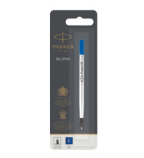 Refill roller Quink standard - punta fine  - metallo - blu - Parker Refill roller Quink standard - punta fine  - metallo - blu - Parker