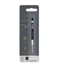 Refill sfera  QuinkGel - punta media - metallo - nero - Parker