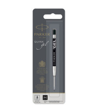 Refill sfera  QuinkGel - punta media - metallo - nero - Parker