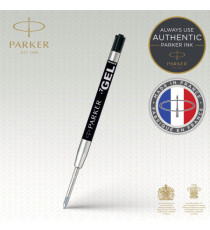 Refill sfera  QuinkGel - punta media - metallo - nero - Parker