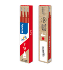 Refill sfera a scatto Frixionball Clicker - punta 0,5mm  - rosso - Pilot - conf. 3 pezzi
