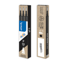 Refill sfera a scatto Frixionball Clicker - punta 0,5mm - nero - Pilot - conf. 3 pezzi