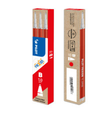 Refill sfera frixionball clicker - punta 1,0mm - rosso - Pilot - conf. 3 pezzi