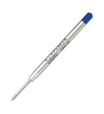 Refill sfera QuinkFlow - punta media - metallo - blu  - Parker