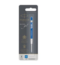 Refill sfera QuinkGel - punta media - metallo - blu - Parker Refill sfera QuinkGel - punta media - metallo - blu - Parker