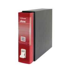 Registratore Dox 2 - dorso 8 cm - protocollo 23x34 cm - rosso - Esselte Dox Registratore Dox 2 - dorso 8 cm - protocollo 23x34 cm - rosso - Esselte Dox