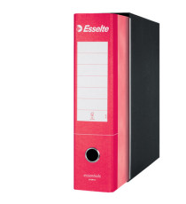 Registratore Essentials G75 - dorso 8 cm - protocollo 23x33 cm - rosso - Esselte