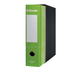Registratore Essentials G75 - dorso 8 cm - protocollo 23x33 cm - verde chiaro - Esselte Registratore Essentials G75 - dorso 8 cm - protocollo 23x33 cm - verde chiaro - Esselte