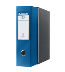 Registratore Eurofile G53 - dorso 8 cm - commerciale 23x30 cm - blu metallizzato - Esselte Registratore Eurofile G53 - dorso 8 cm - commerciale 23x30 cm - blu metallizzato - Esselte